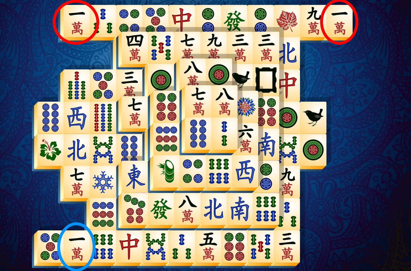 Mahjong Pasianssin tutoriaali, Vaihe 7
