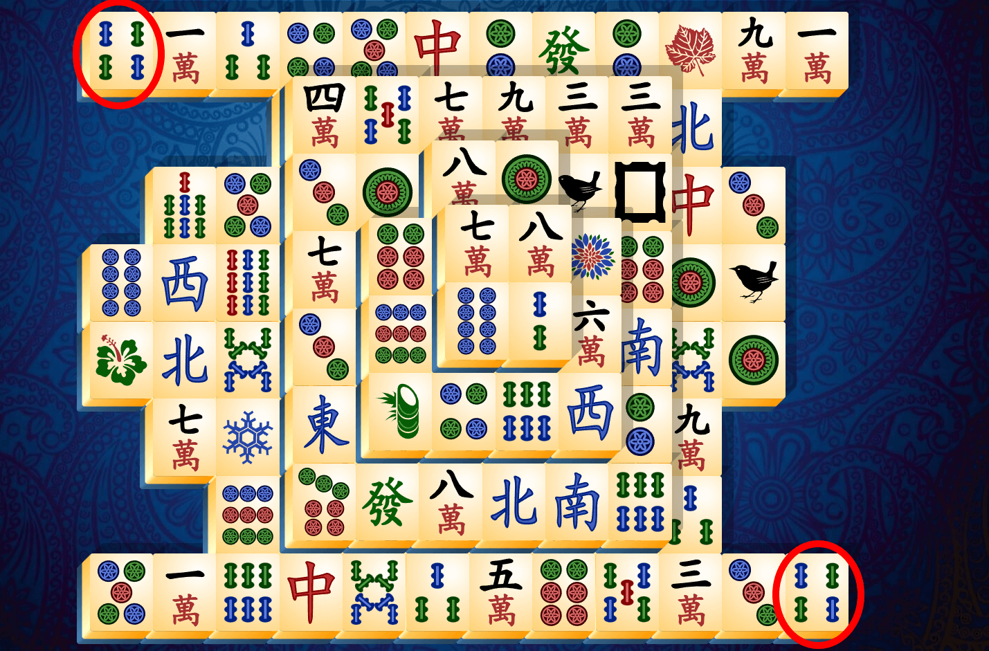Mahjong Pasianssin tutoriaali, Vaihe 5
