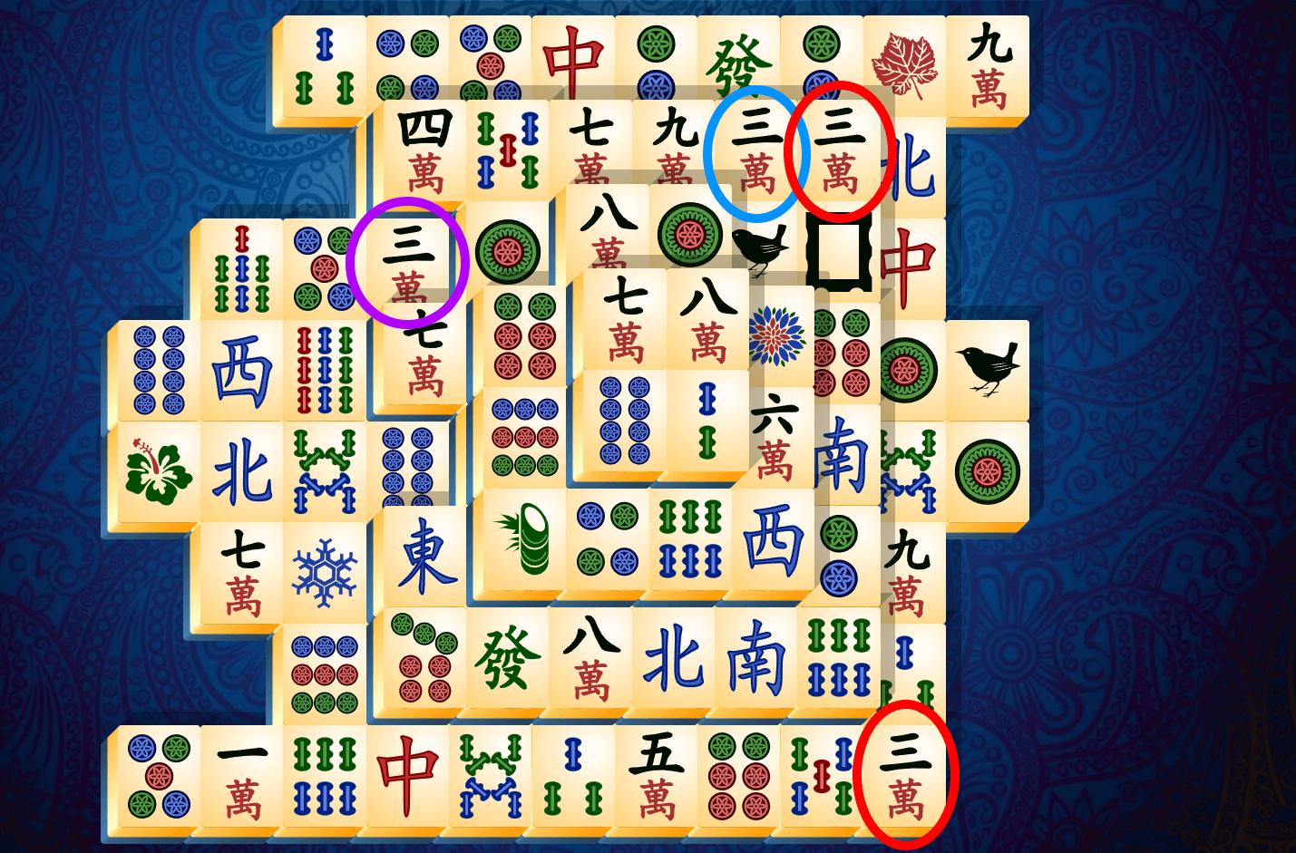 Mahjong Pasianssin tutoriaali, Vaihe 8