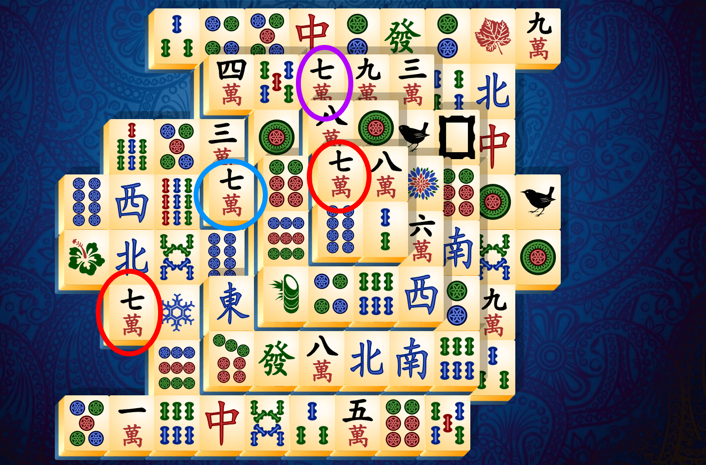 Mahjong Pasianssin tutoriaali, Vaihe 9